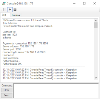 NNServerConsole