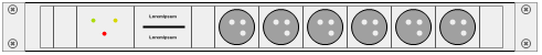 Rack PDU 6 Way Euro