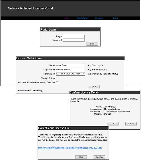 License Portal