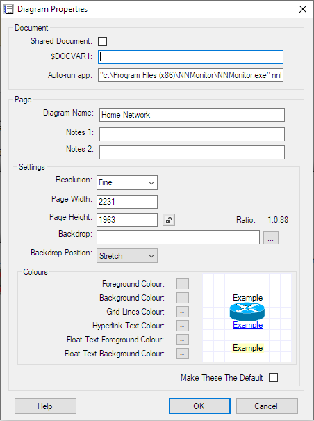 Diagram Properties