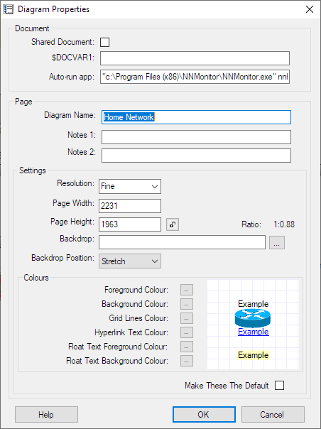 Diagram Properties