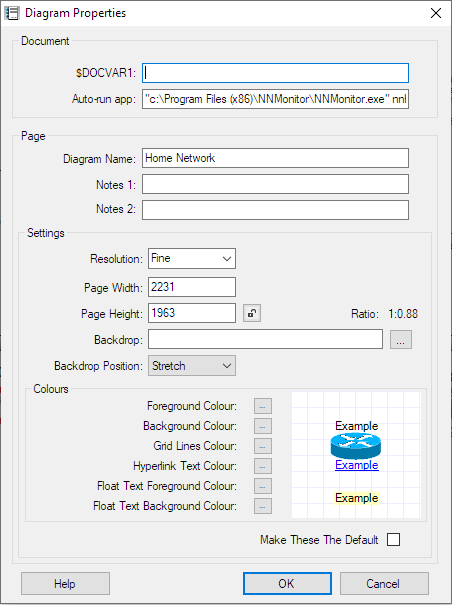 Diagram Properties